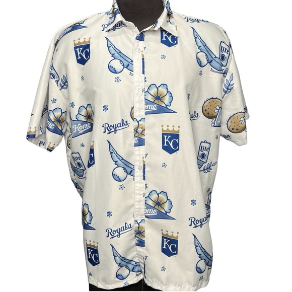 Other - Kansas City Royals KC Baseball MLB Miller Lite Hawaiian Shirt Adult XL / XXL